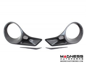 Alfa Romeo 4C Carbon Fiber Tail Light Trim Set - 488 Ferrari Style